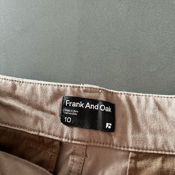 Frank and Oak straight leg pants. Size 10 - Picture 2 of 2